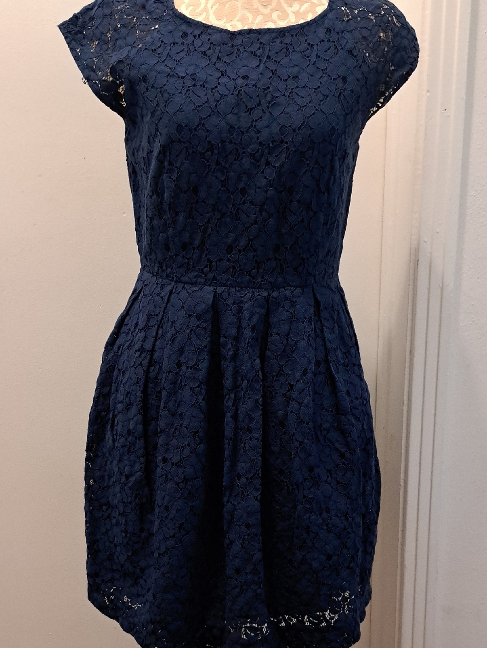 Madewell Navy Lace Mini Dress Size 2
